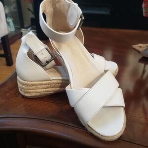 Nine West  CremeWedge Sandals